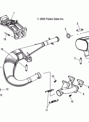 ENGINE EXHAUST SYSTEM - S08ND5BS (4997239723C07)