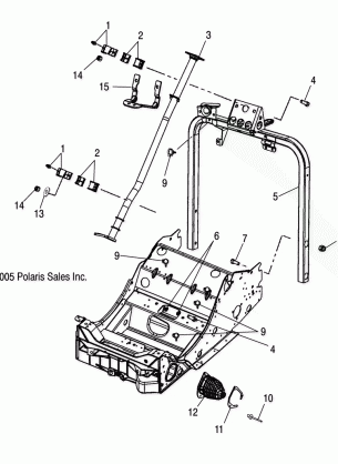 STEERING STEERING POST and HOOP - S08NJ5BS / BE / BSA / BSF (4997279727B05)