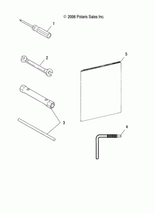 TOOLS TOOL KIT and OWNERS MANUAL - S08NJ5BS / BE / BSA / BSF (49SNOWTOOL08TRLRMK)