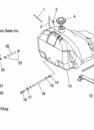 FUEL SYSTEM FUEL TANK and PUMP - S08NT3AS / ASA / AE (49SNOWFUEL08340TR)