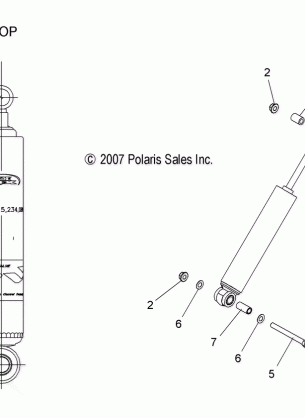 SUSPENSION SHOCK REAR TRACK (7043281) - S08PB6FS / FE (49SNOWSHOCKREAR7043281)