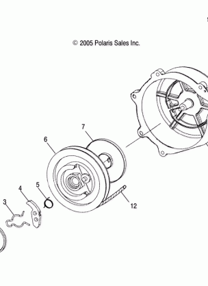 ENGINE RECOIL STARTER - S07MX4CS / CE (4997179717D03)