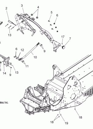 CHASSIS FRONT 1 - S07PL7JS / JE (49SNOWCHASSISFRTDRGNRMK)