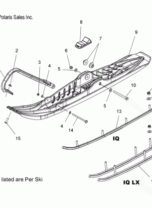 SKI ASSEMBLY - S07PP6HS / HSA / HSB / PD6HS / HE (49SNOWSKIASMFSTIQ)