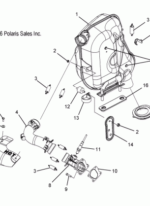 EXHAUST (FST) - S07PT7FS / PT7FE (49SNOWEXHAUSTFSTSWTCH)