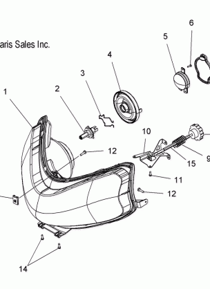 HEADLIGHT - S07PT7ES / PT7EE / PT7FS / PT7FE (49SNOWHEADLGHT08RMK155)