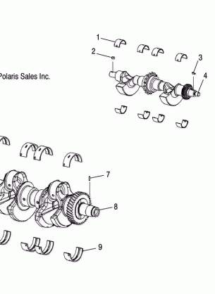 ENGINE CRANKSHAFT and BALANCE SHAFT - S07PT7ES / PT7EE / PT7FS / PT7FE (4997479747E02)