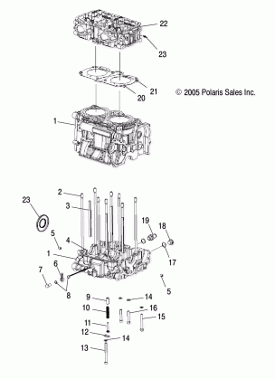 ENGINE CYLINDER and CRANKCASE - S07PT7ES / PT7EE / PT7FS / PT7FE (49SNOWCYLINDERFSTIQ)