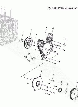 ENGINE DRIVE GEAR and PULLEY - S07PT7ES / PT7EE / PT7FS / PT7FE (4997479747E06)