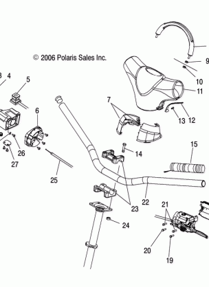 STEERING / HANDLEBAR - S07NJ5BS / BE (49SNOWHANDLEBARTRAILRMK)