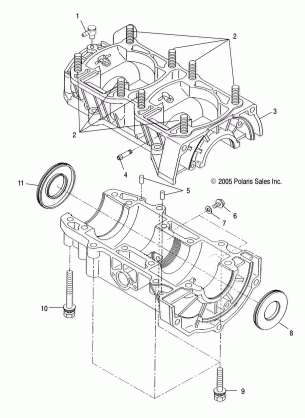 ENGINE CRANKCASE - S07NJ5BS / BE (4997279727C05)