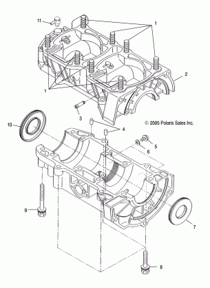 ENGINE CRANKCASE - S07NT5BS / BSA / BE / BEA (4997239723C10)