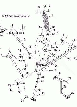 SUSPENSION FRONT - S07NT5BS / BSA / BE / BEA (4997239723A12)