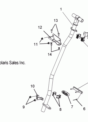 STEERING POST ASSEMBLY - S07PC7JS / JE (49SNOWSTEERINGPOST07DRGN)