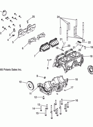 CRANKCASE - S06MP6FS / FSA / FSB / ME6FS / MC6FS (4997139713E02)