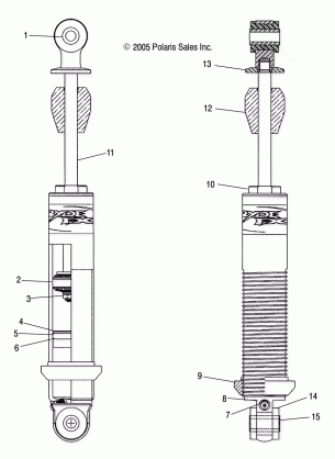 SHOCK IFS (RYDE FX / 7042258) - S06MP6FS / FSA / FSB (4997139713D01)