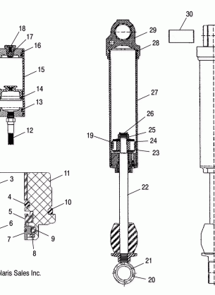 SHOCK REAR TRACK (M-10)(7043190) - S06ME6FS (4997139713D11)