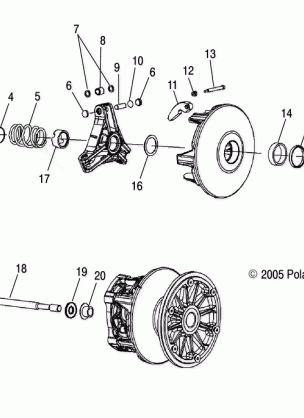 DRIVE CLUTCH - S06MP6FS / FSA / FSB / ME6FS / MC6FS (4997139713C09)