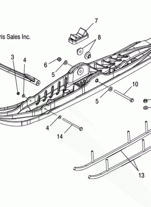 SKI ASSEMBLY (M-10) - S06ME6FS (4997139713B04)