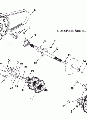 DRIVE TRAIN ASSEMBLY - S06MP6FS / FSA / FSB / ME6FS / MC6FS (4997139713C08)