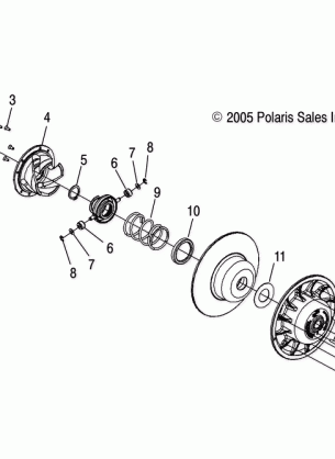 DRIVEN CLUTCH - S06MP6FS / FSA / FSB / ME6FS / MC6FS (4997139713C10)