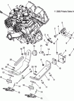 ENGINE MOUNTING - S06MP6FS / FSA / FSB / ME6FS / MC6FS (4997139713C14)