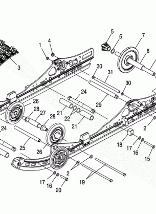 SUSPENSION REAR (M-10) - S06ME6FS (4997139713B13)