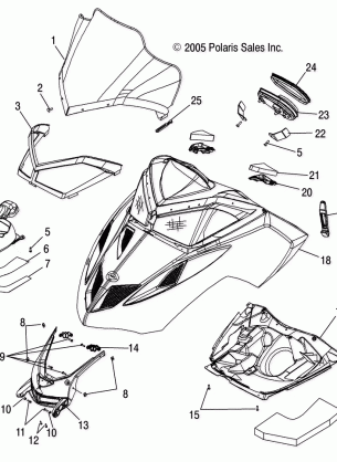 HOOD - S06MP6FS / FSA / FSB / ME6FS / MC6FS (4997139713A10)