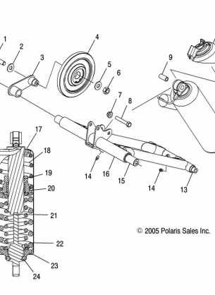 TORQUE ARM REAR (M-10) - S06ME6FS (4997139713C05)