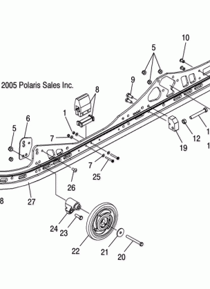 RAIL ASSEMBLY (M-10) - S06ME6FS (4997139713C01)