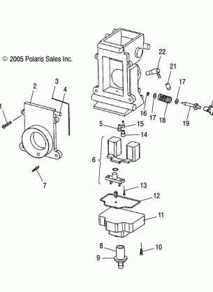 CARBURETOR LOWER - S06MP6FS / FSA / FSB / ME6FS / MC6FS (4997139713E01)