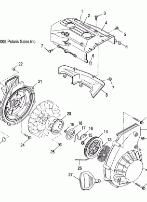 BLOWER HOUSING and RECOIL STARTER - S06NP5BSA / NE5BSB (4997239723C13)