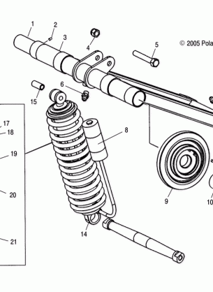 TORQUE ARM REAR (M-10) - S06NP5BSA / NE5BSB (4997239723B12)