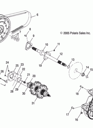 DRIVE TRAIN ASSEMBLY - S06PS6FS / FSA (4997459745C03)