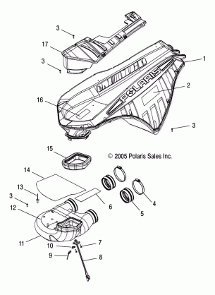 AIR INTAKE SYSTEM - S06MP7HS / HSA / HSB / ME7HS / MP8DS / DSA / DSB / ME8DS (4997159715C09)