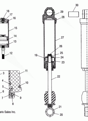 SHOCK REAR TRACK (M-10)(7043190) - S06ME7HS / ME8DS (4997159715D05)