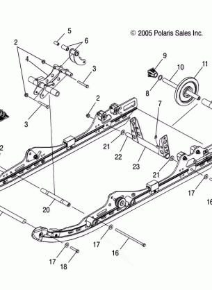 SUSPENSION REAR (IQ) - S06MP7HS / HSA / HSB / MP8DS / DSA / DSB (4997159715B09)