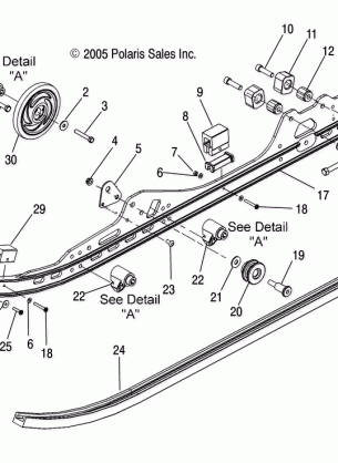 RAIL ASSEMBLY (IQ) - S06MP7HS / HSA / HSB / MP8DS / DSA / DSB (4997159715B11)