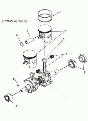 PISTON and CRANKSHAFT - S06PS8DS / DSA (4997499749D03)