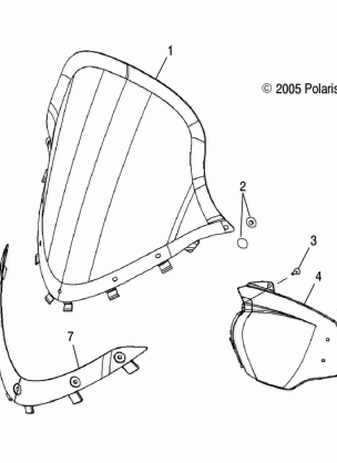 WINDSHIELD and MIRRORS - S06PT7HS (4997539753A11)