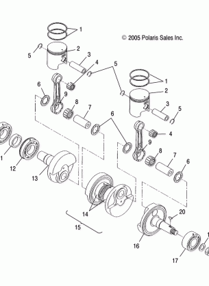 PISTON and CRANKSHAFT - S06ND5BS (4997219721C06)