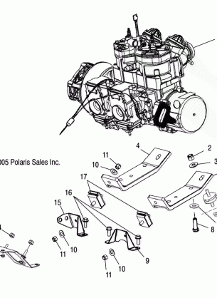 ENGINE MOUNTING - S06ND6ES (4998859885C05)