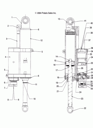 SHOCK REAR TRACK (WALKER EVANS) - S05MP8DS / DSA / DSB / DSC (4992569256D01)