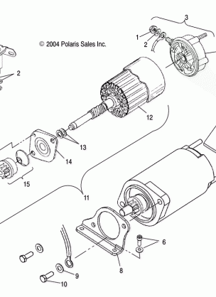 STARTING MOTOR (700 / 800) - S05NK7CS / A-S05NL7CS / A-S05NK8CS / A-S05NL8CS / A-S05NM8CS / A (4992789278E01)