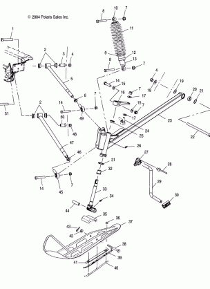 FRONT SUSPENSION and SKI - S05NP5BS / A / B / S05NE5BS / A (4992729272A13)