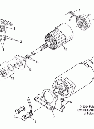 STARTING MOTOR (800) - S05NS8CS / CSA (4992809280D13)