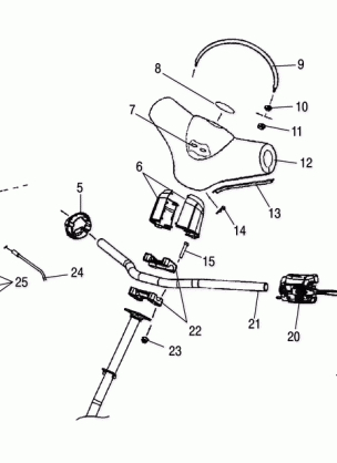 STEERING / HANDLEBAR - S05NS6ES / ESA / S05NS8CS / CSA (4992809280B05)