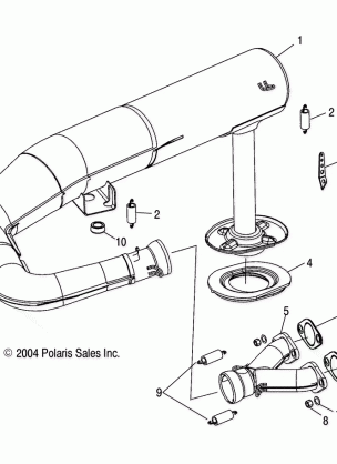 EXHAUST SYSTEM - S05NT3AS / AE (4992829282C04)