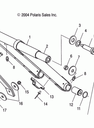 FRONT TORQUE ARM - S05NT6ESA / 6EEA / 6ESB / 6EEB / 8CS / 8CE (4992869286B11)