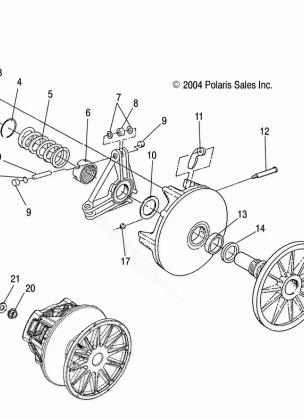 DRIVE CLUTCH - S05NT6ESA / 6EEA / 6ESB / 6EEB / 8CS / 8CE (4992869286B14)